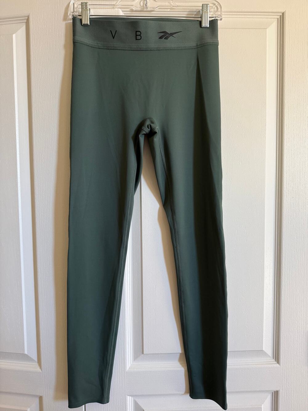 Reebok x Victoria Beckham Logo Waistband Leggings Chalk Green M